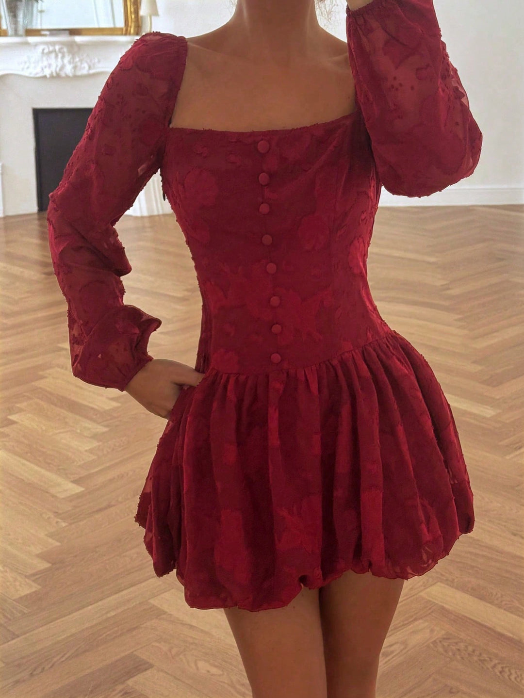 Rochie mini SHEIN, vișiniu