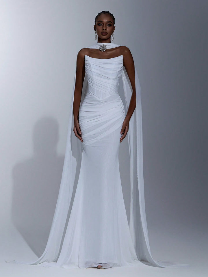 Rochie de mireasă SHEIN, alb