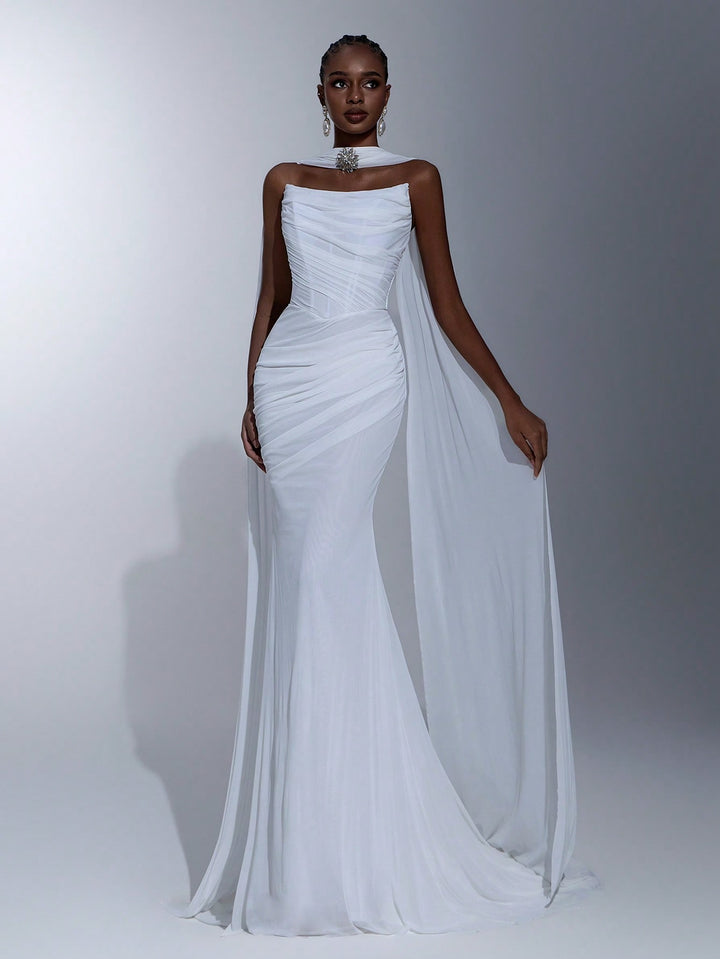 Rochie de mireasă SHEIN, alb