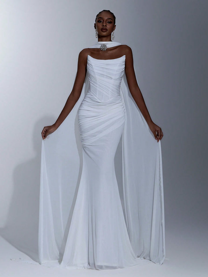Rochie de mireasă SHEIN, alb
