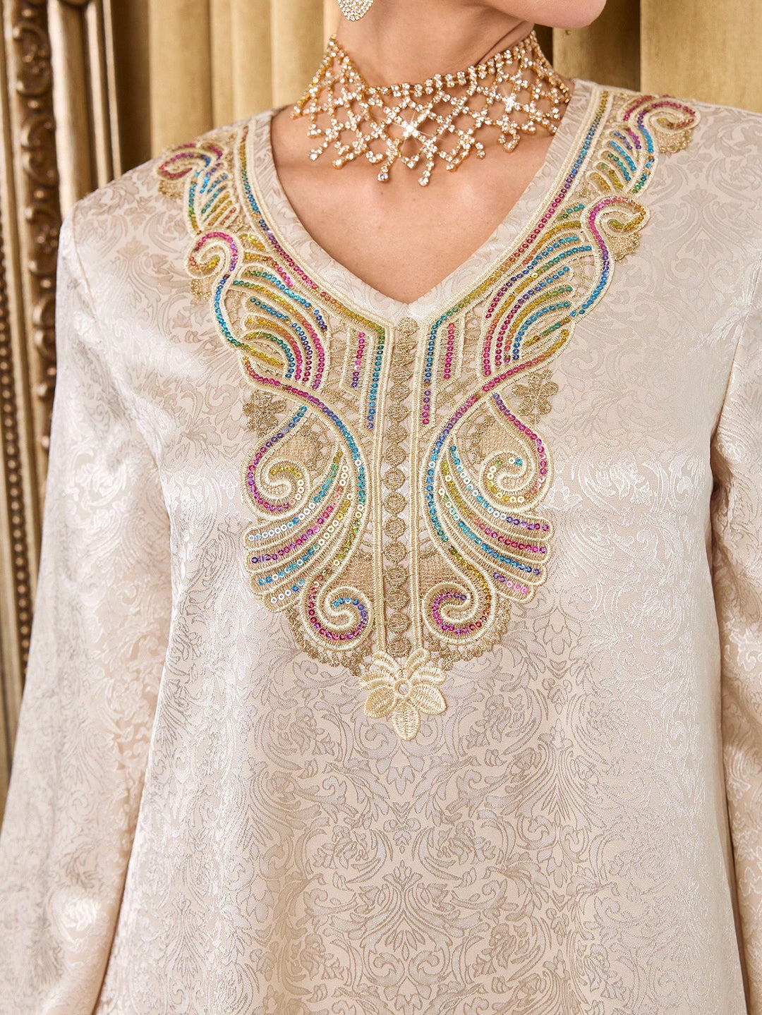 Set caftan și jalabiya SHEIN