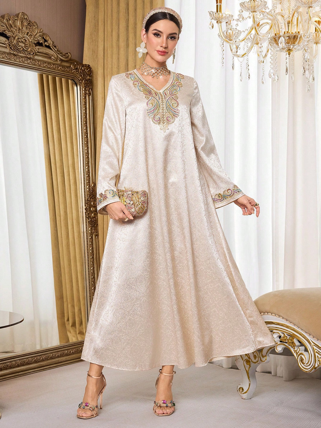 Set caftan și jalabiya SHEIN
