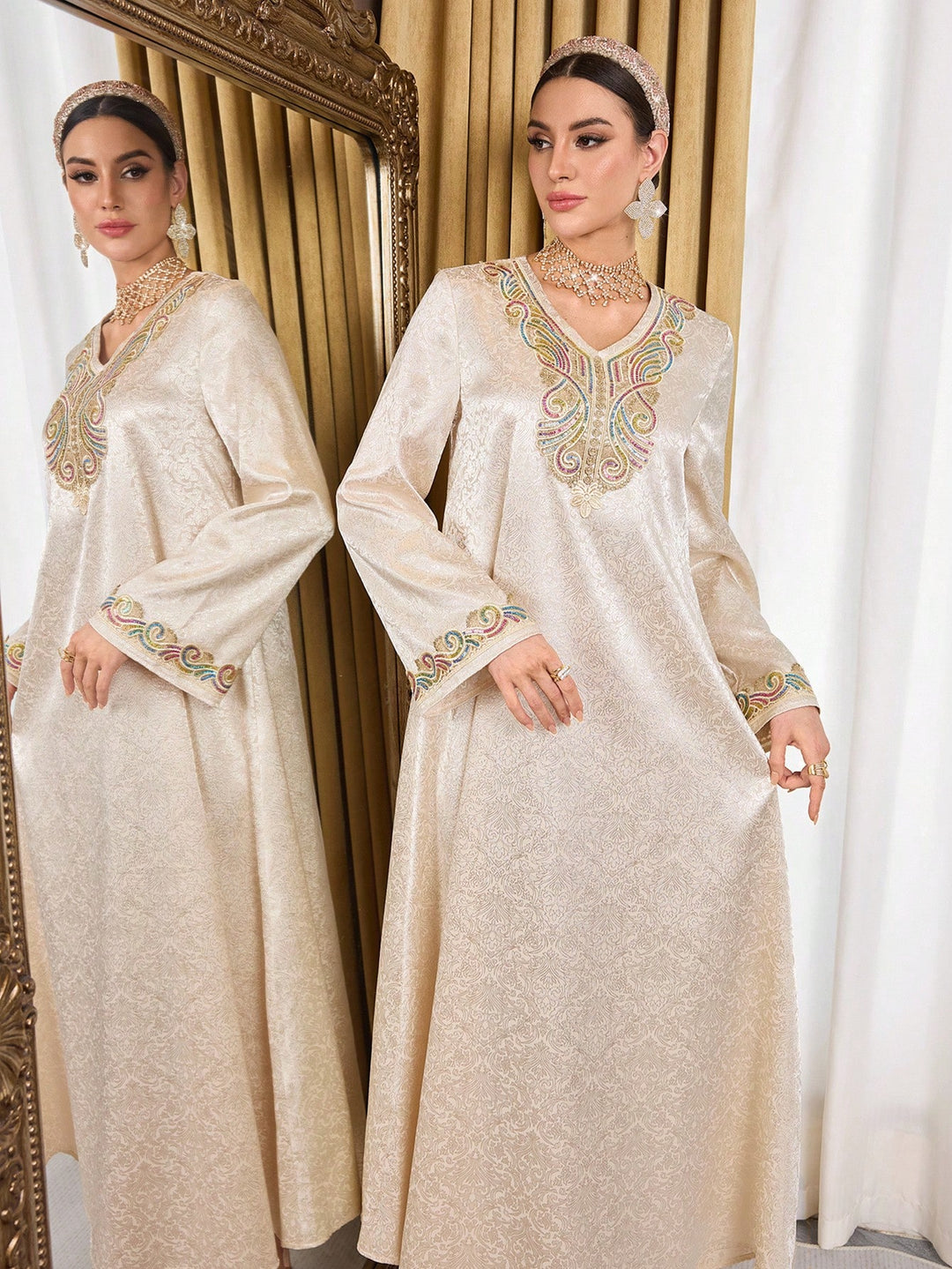 Set caftan și jalabiya SHEIN