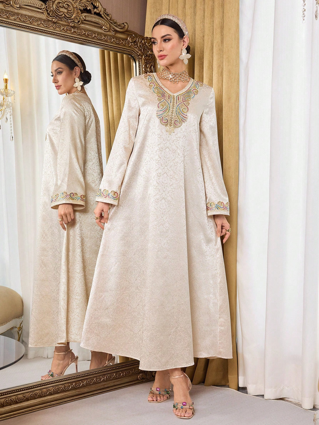 Set caftan și jalabiya SHEIN