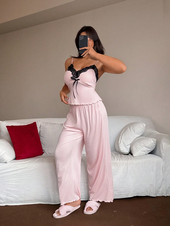 Compleu pijamale SHEIN, roz