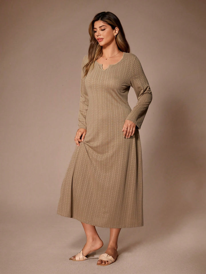 Rochie midi SHEIN, maro