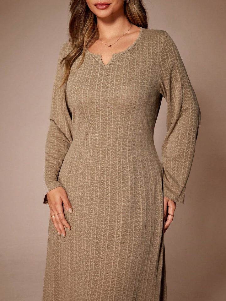 Rochie midi SHEIN, maro