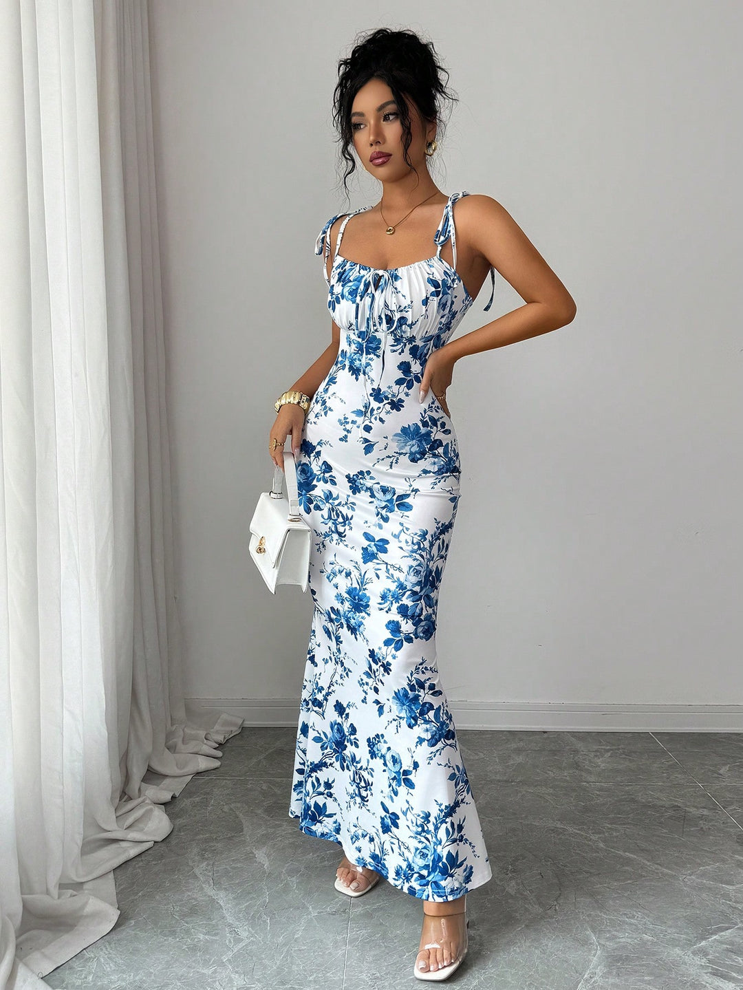 Rochie maxi SHEIN, albastru
