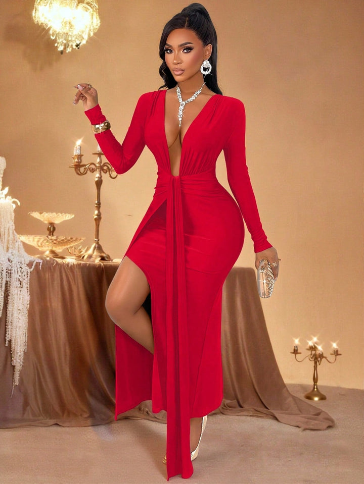 Rochie maxi SHEIN, roșu