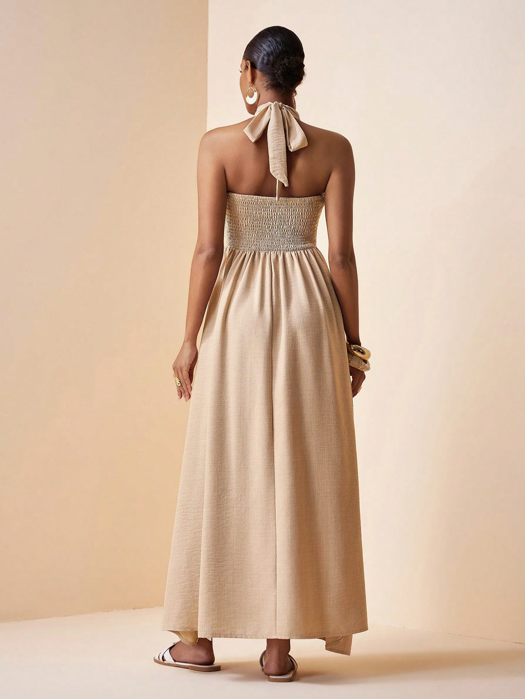 Rochie maxi SHEIN, kaki