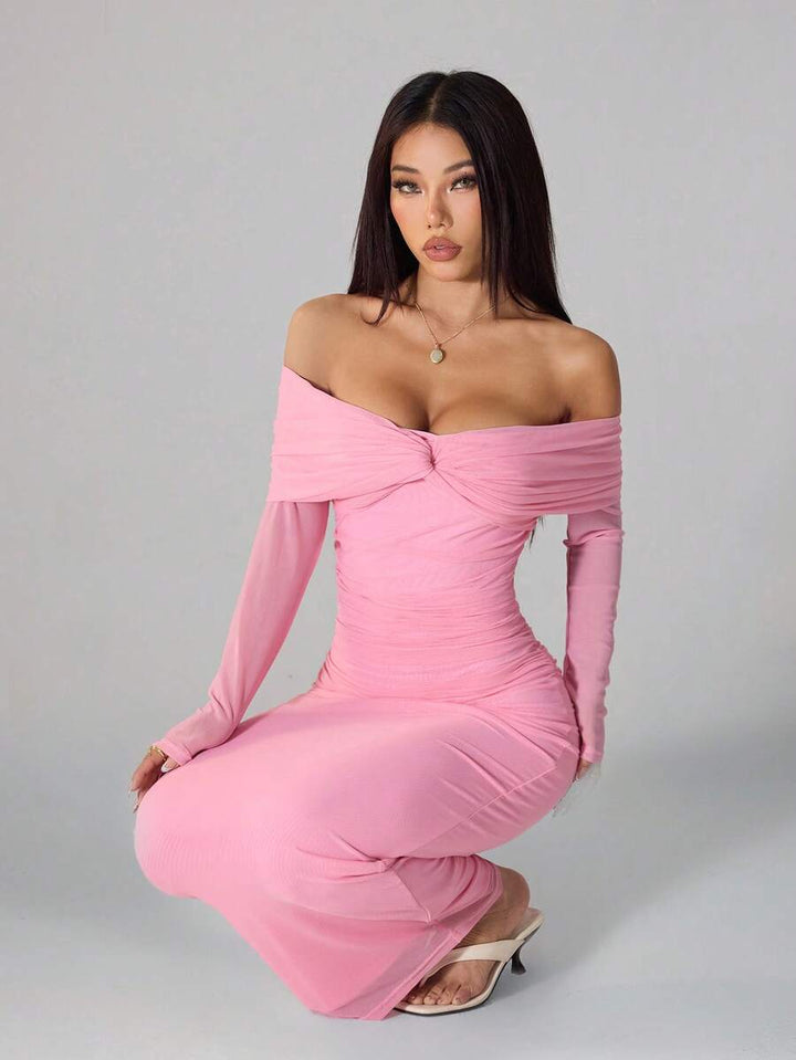 Rochie maxi SHEIN, roz