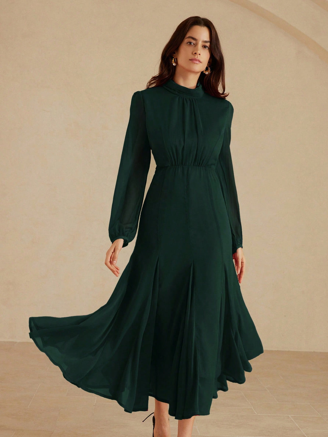 Rochie maxi SHEIN, verde