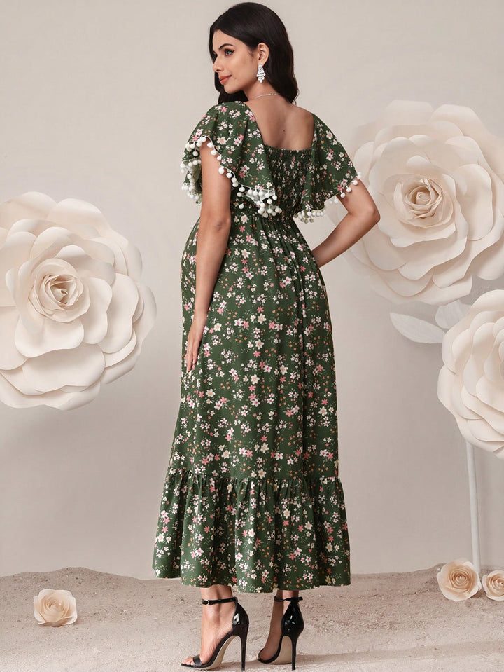 Rochie maxi SHEIN, verde