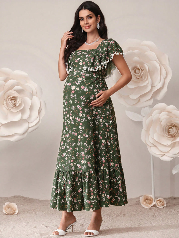 Rochie maxi SHEIN, verde
