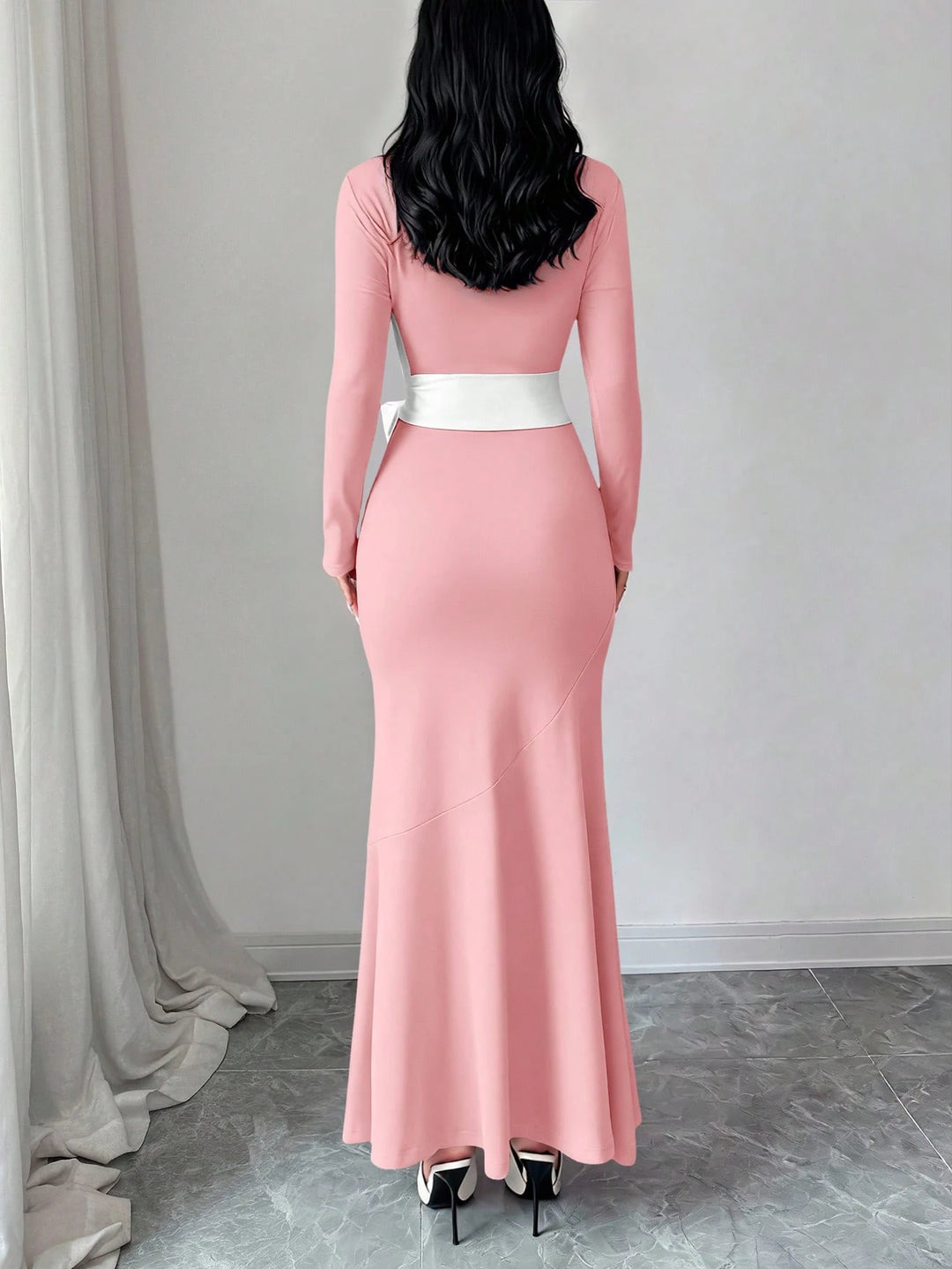 Rochie maxi SHEIN, roz