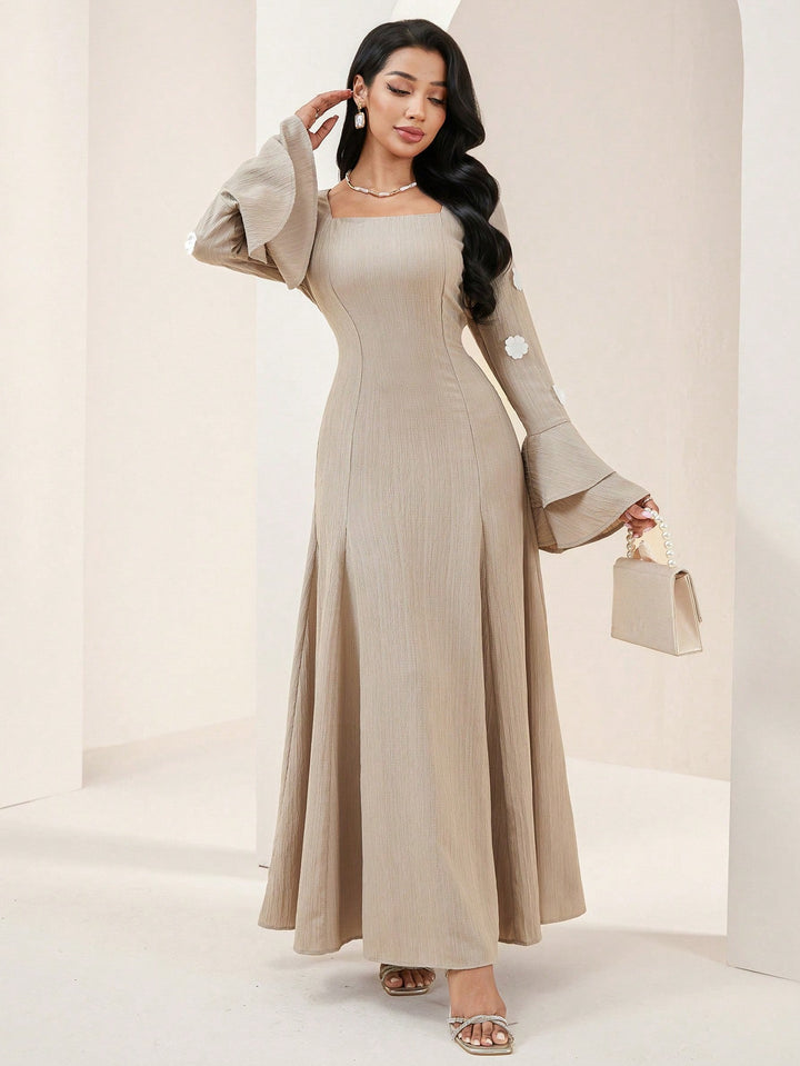 Rochie maxi SHEIN, kaki
