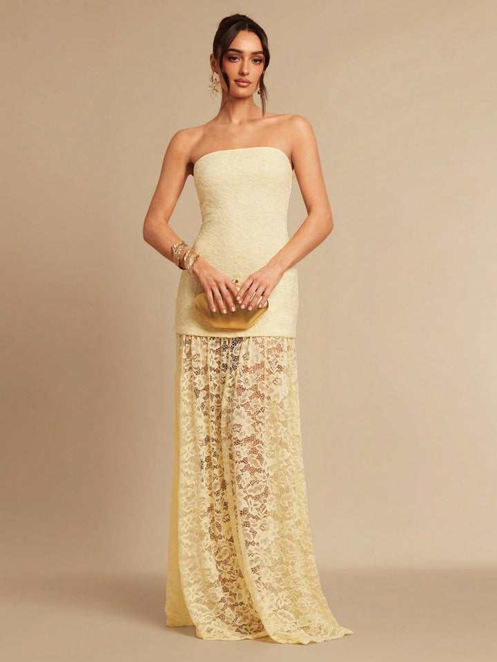 Rochie maxi SHEIN, galben