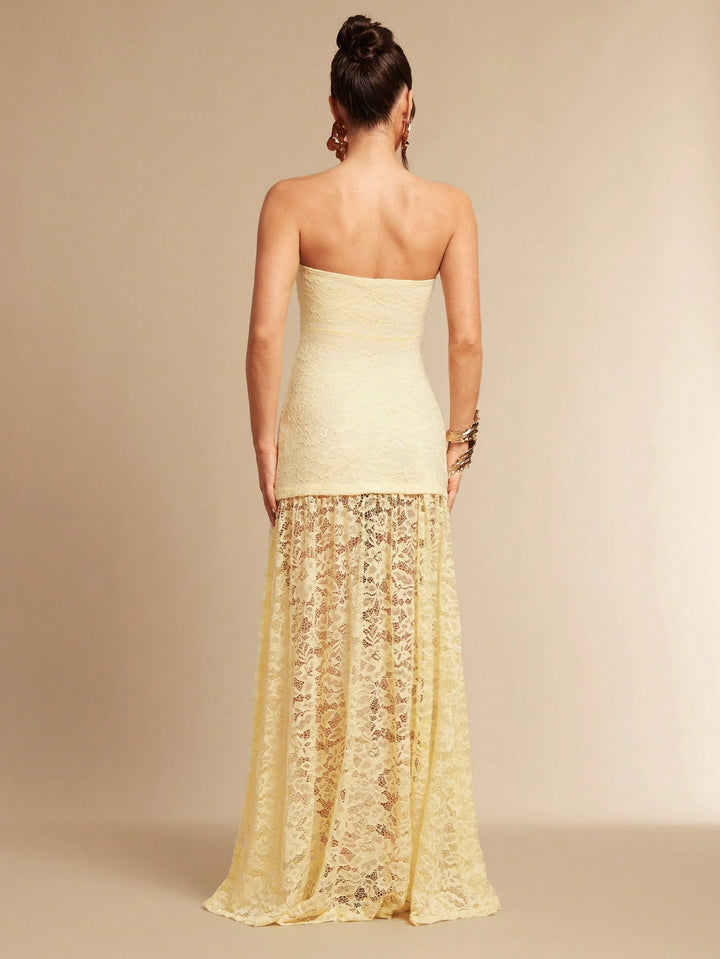 Rochie maxi SHEIN, galben
