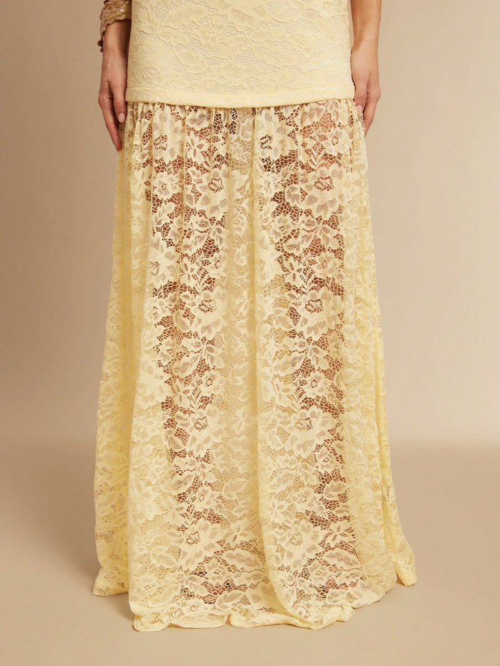 Rochie maxi SHEIN, galben