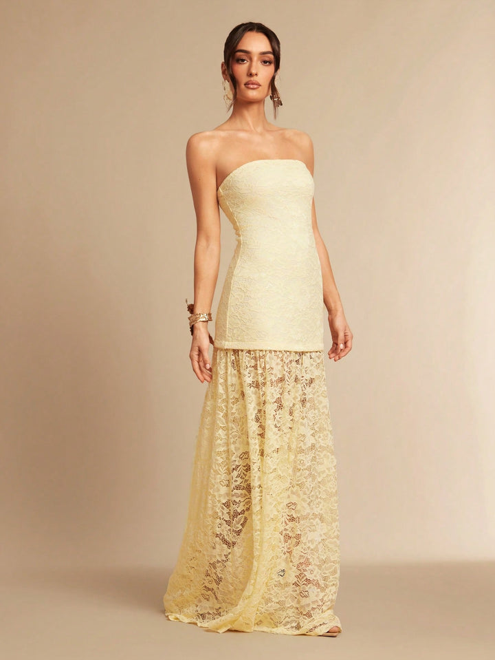 Rochie maxi SHEIN, galben