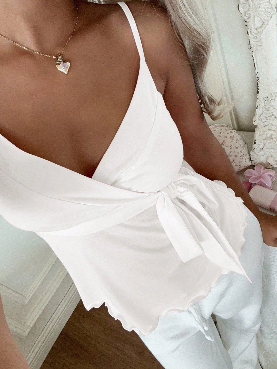 Top SHEIN, alb