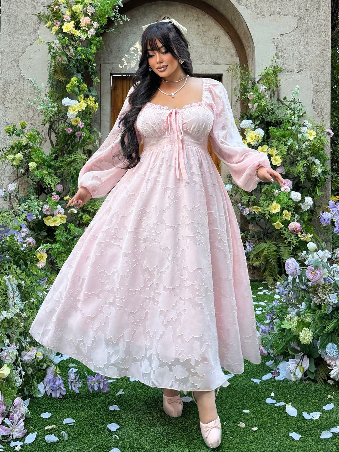 Rochie maxi SHEIN, roz