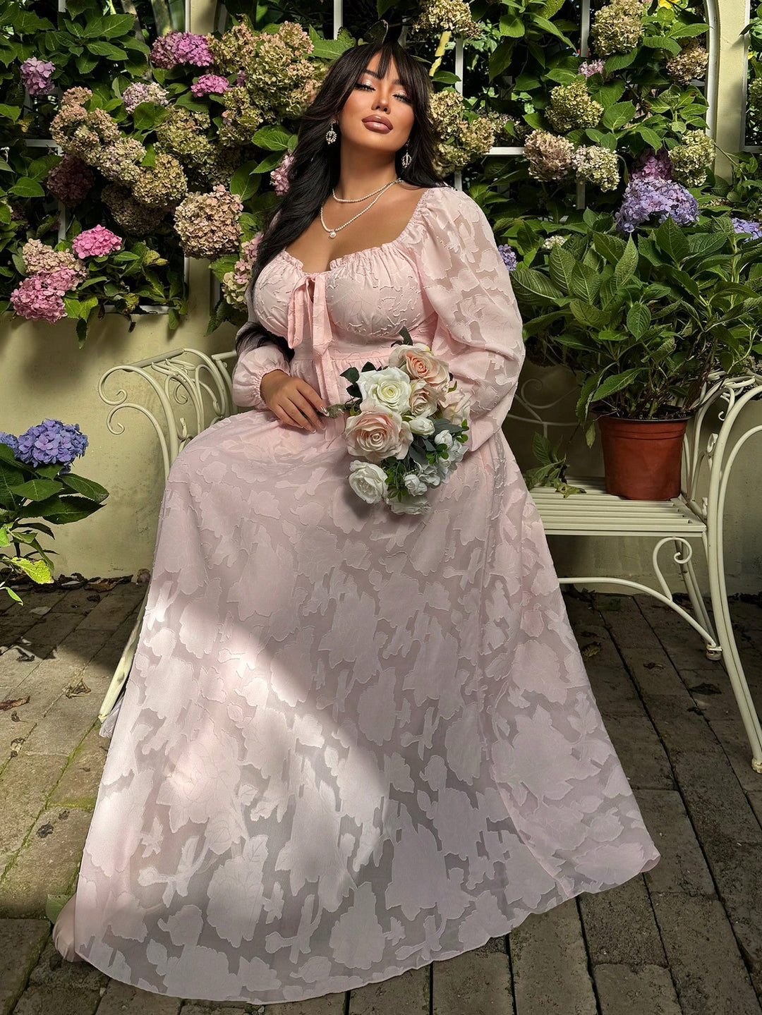 Rochie maxi SHEIN, roz