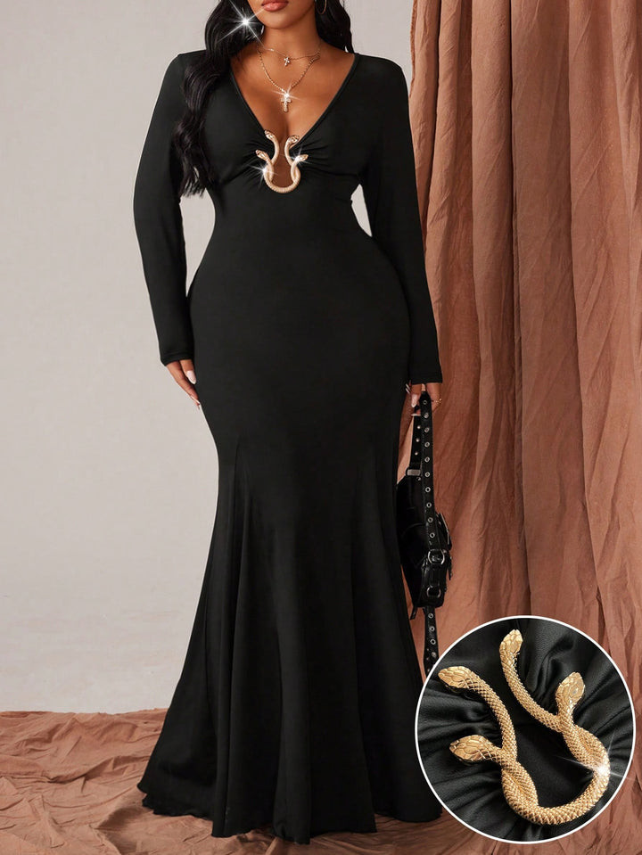 Rochie maxi SHEIN, negru