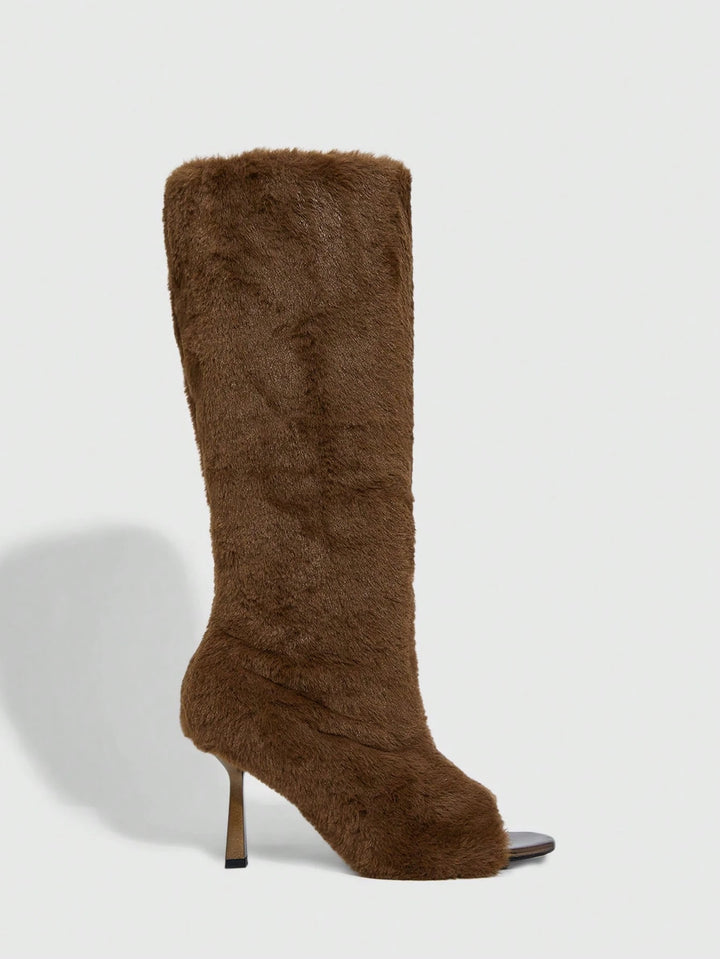 Botine SHEIN, maro
