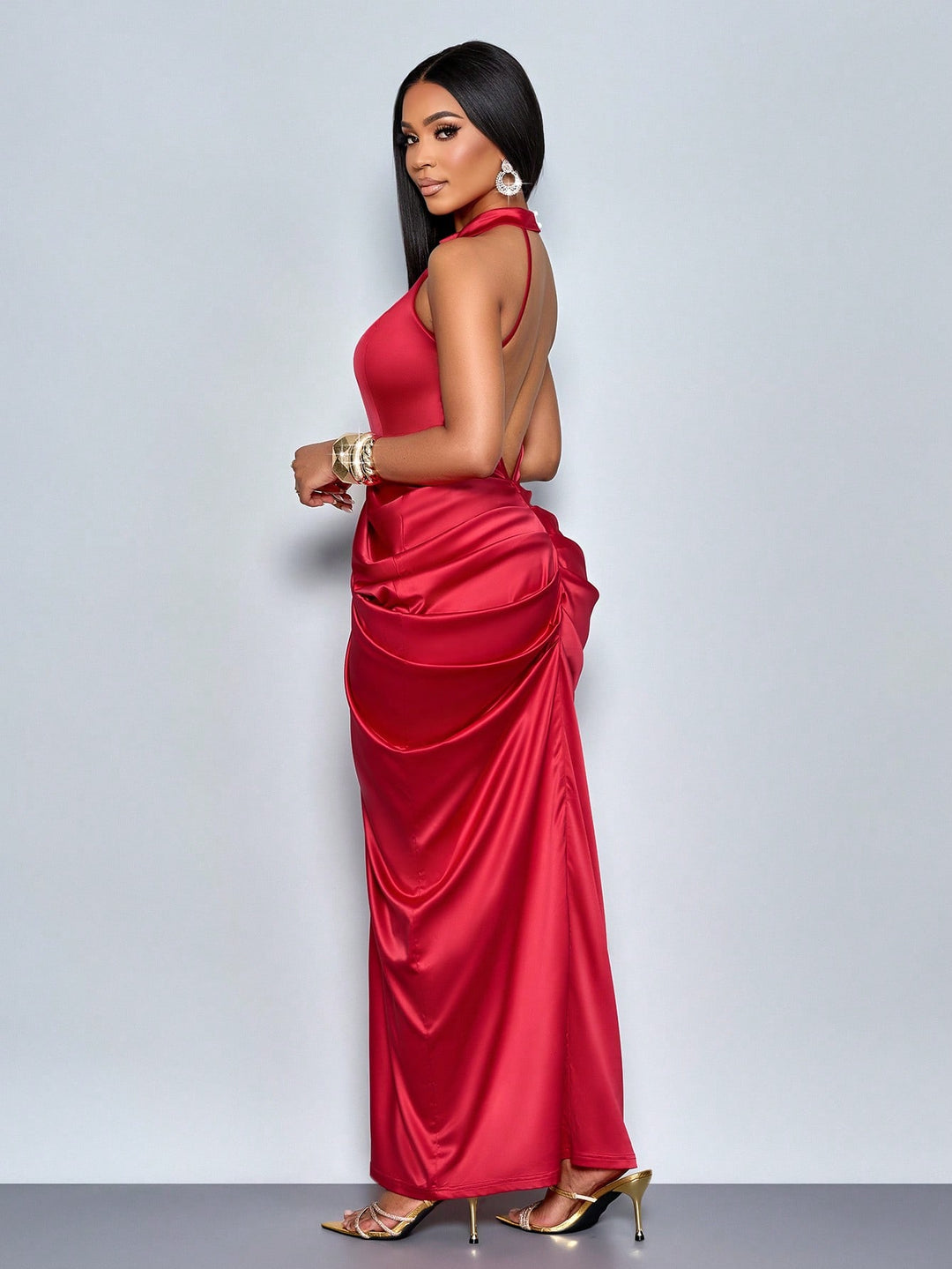 Rochie maxi SHEIN, roșu