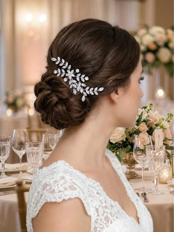 Accesoriu de păr pentru mireasă SHEIN, argintiu