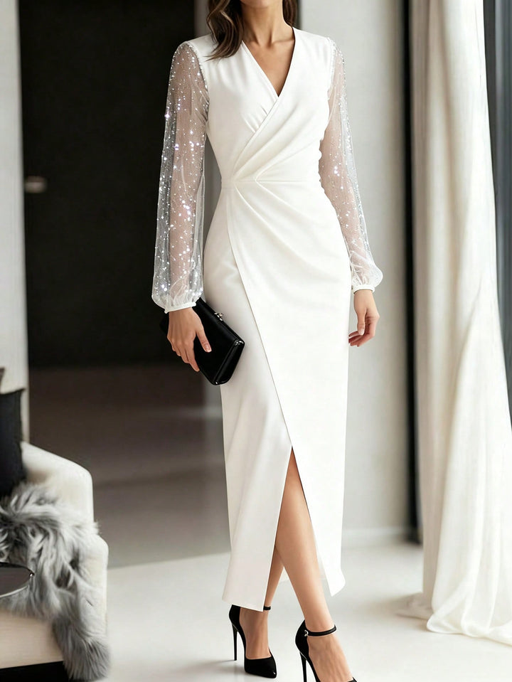 Rochie maxi SHEIN, alb