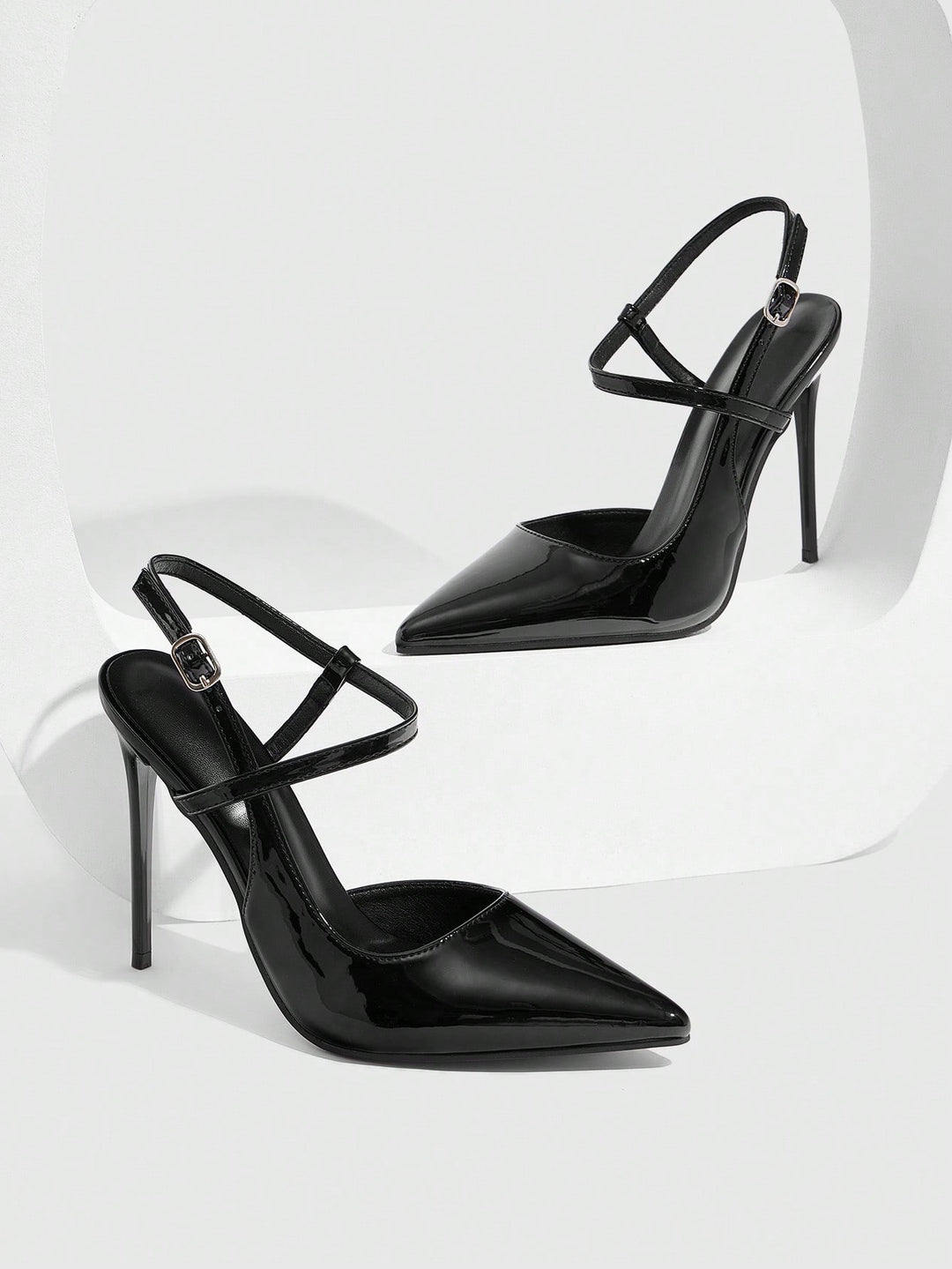 Pantofi cu toc SHEIN, negru