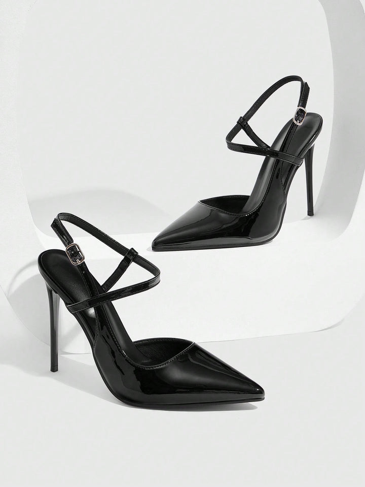Pantofi cu toc SHEIN, negru