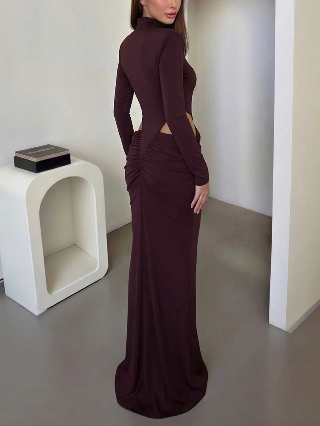 Rochie maxi SHEIN, vișiniu
