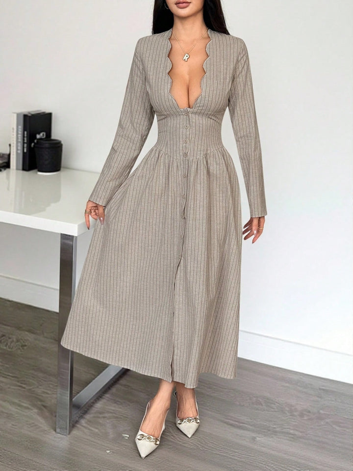 Rochie maxi SHEIN, bej