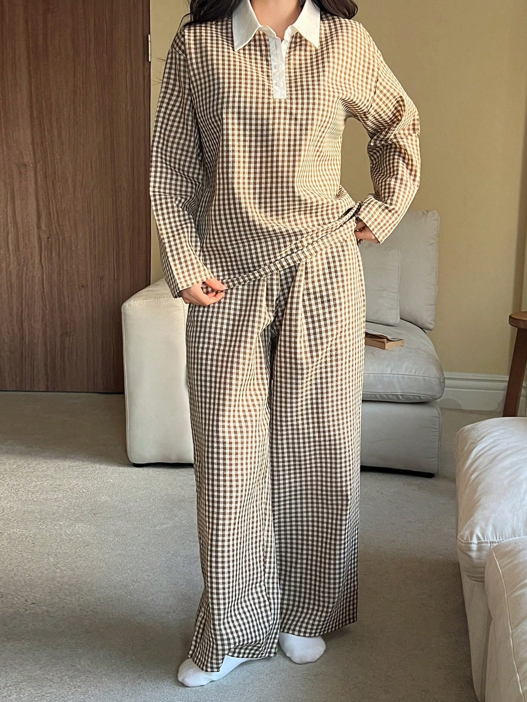 Set pijamale SHEIN, roz
