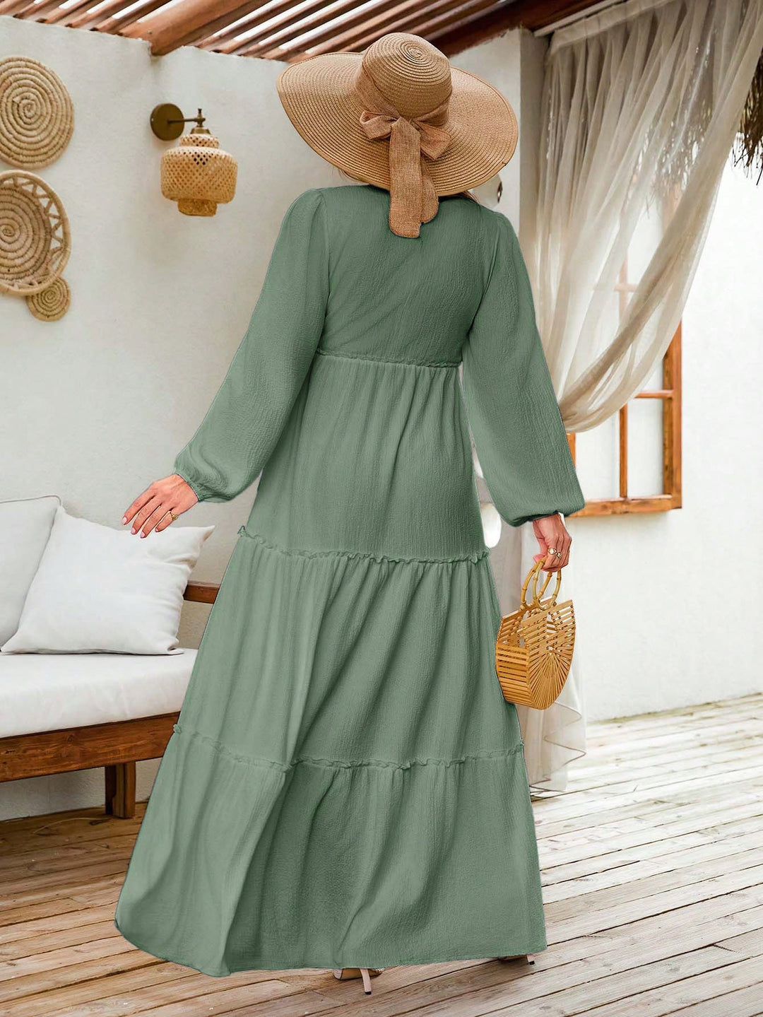 Rochie maxi SHEIN, verde