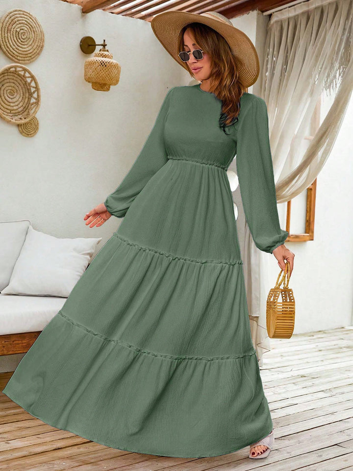 Rochie maxi SHEIN, verde
