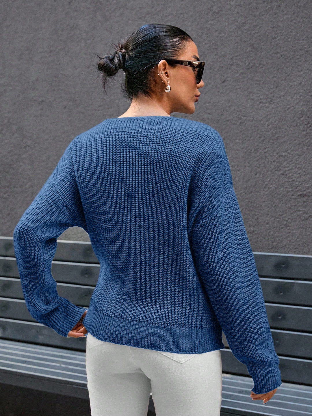 Cardigan SHEIN, albastru
