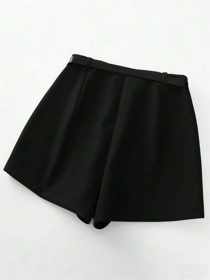 Pantaloni scurți SHEIN, negru