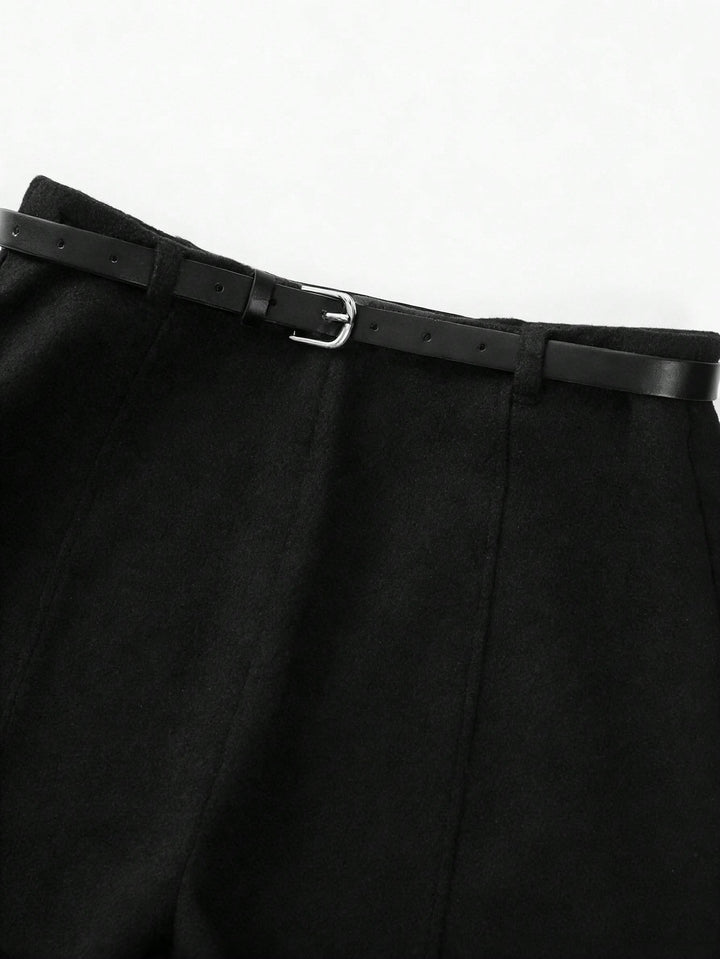 Pantaloni scurți SHEIN, negru