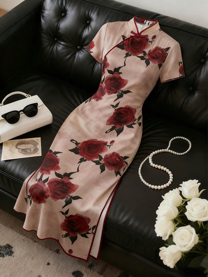 Rochie maxi SHEIN, mix culori