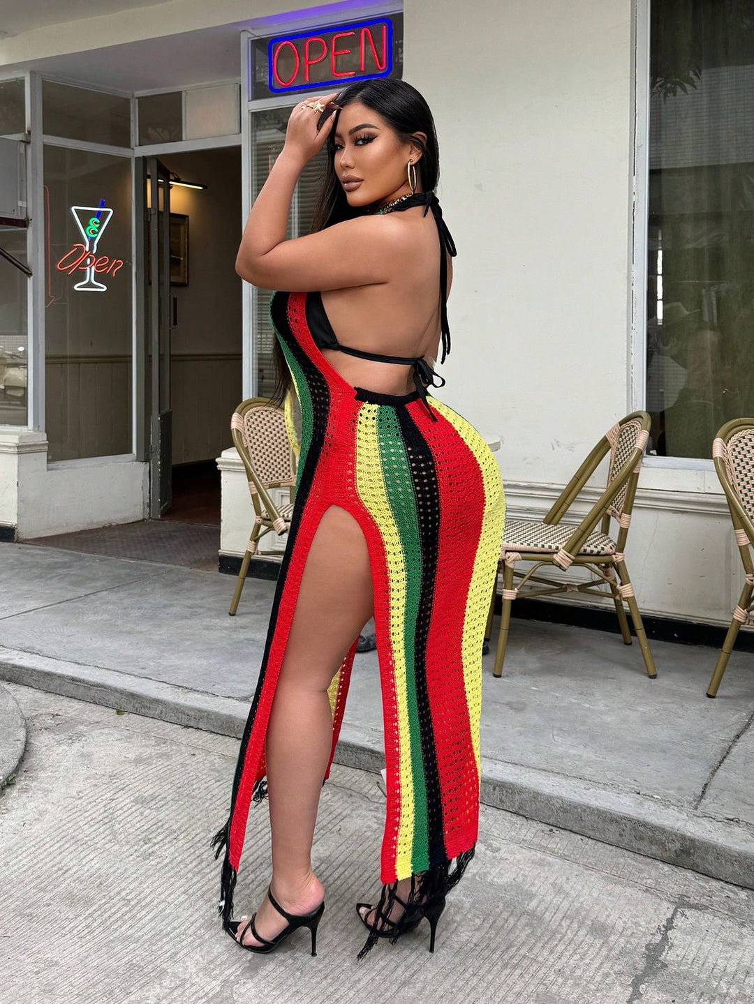 Rochie de plajă SHEIN, mix culori