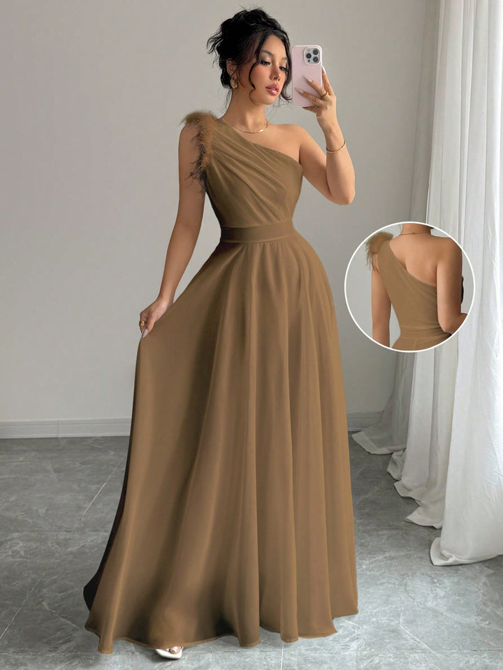 Rochie maxi SHEIN, maro