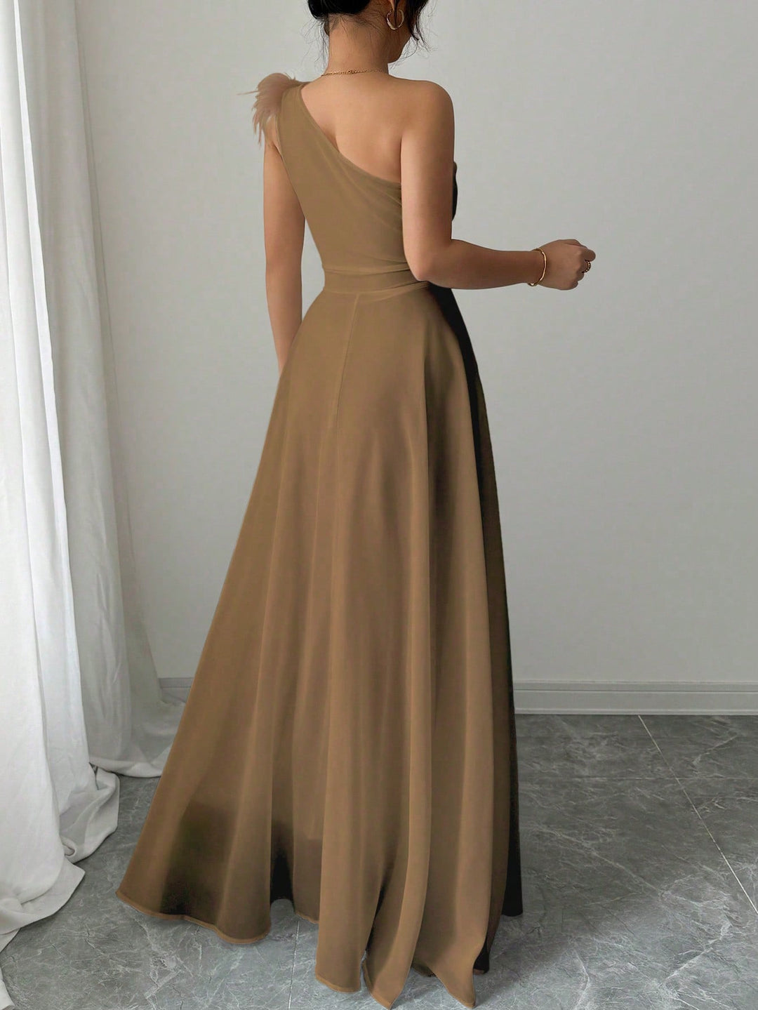 Rochie maxi SHEIN, maro