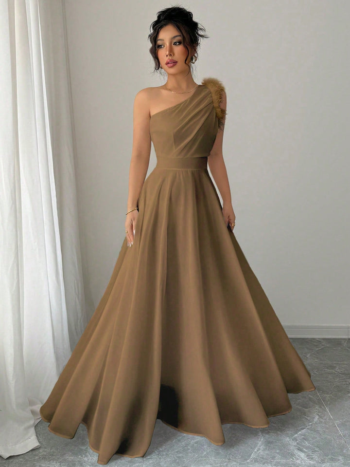 Rochie maxi SHEIN, maro