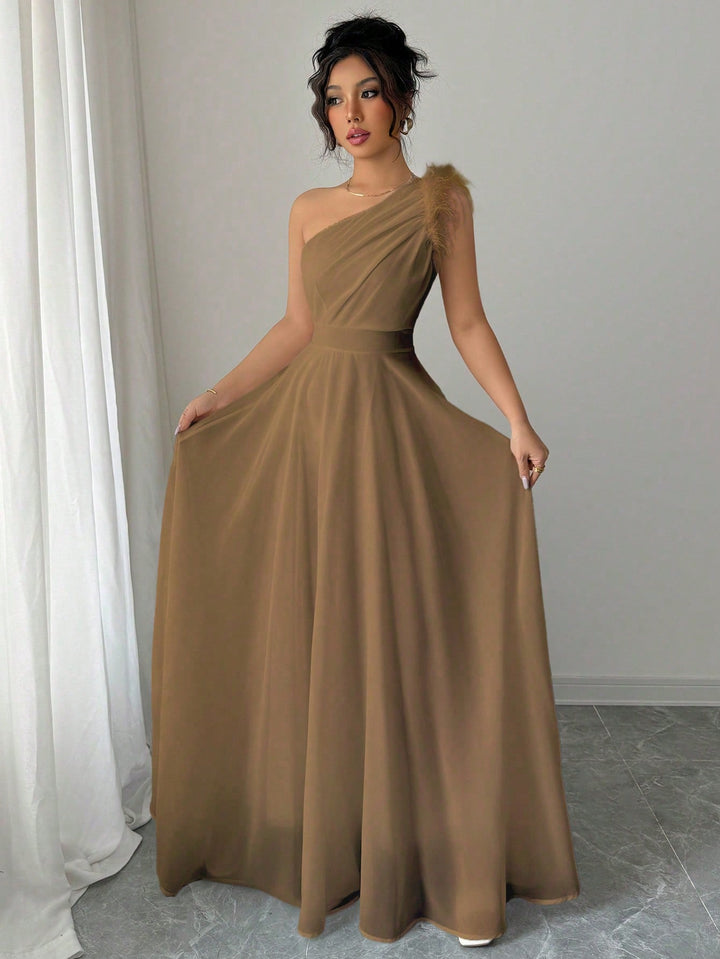 Rochie maxi SHEIN, maro