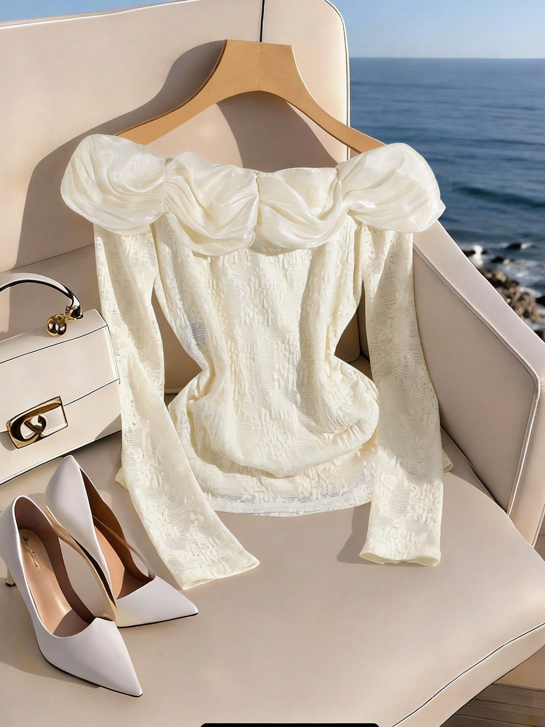 Tricou SHEIN, bej