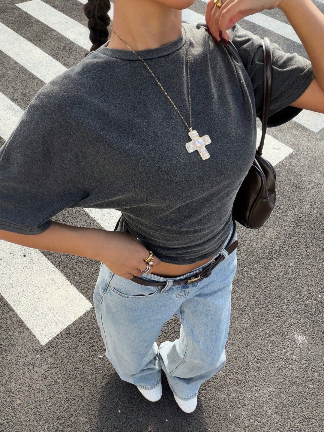 Tricou SHEIN, gri
